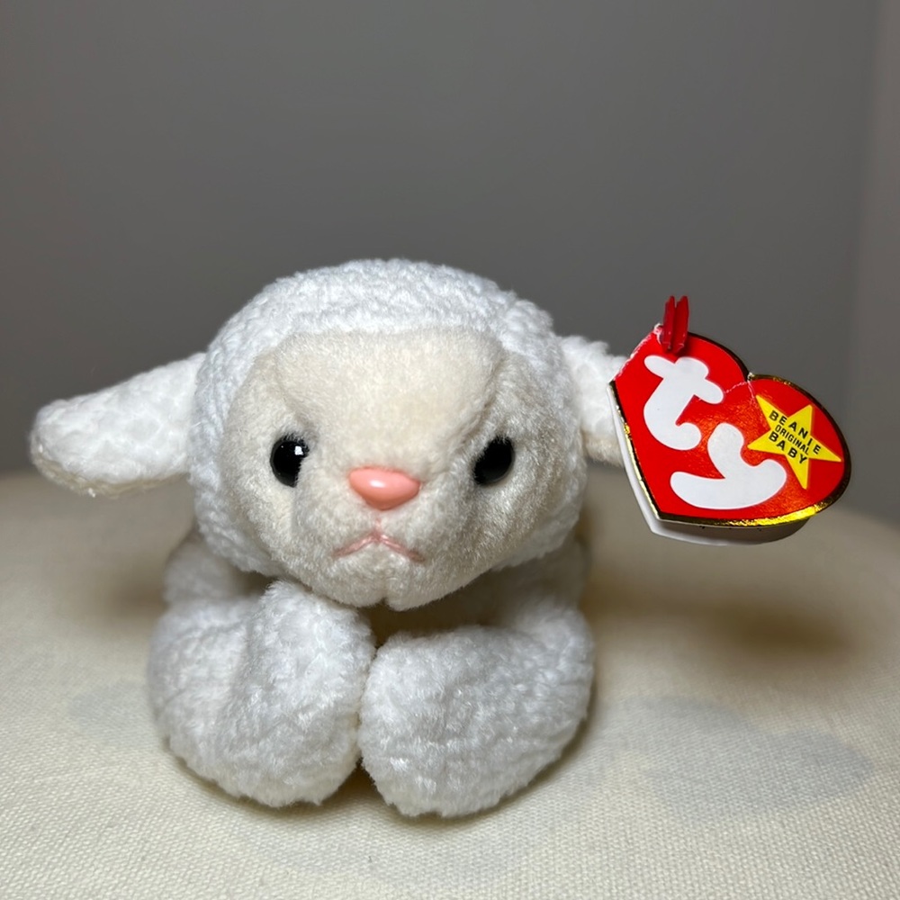 Ty The Beanie Babies Collection Fleece Lamb Original Beanie Baby Stuffe…